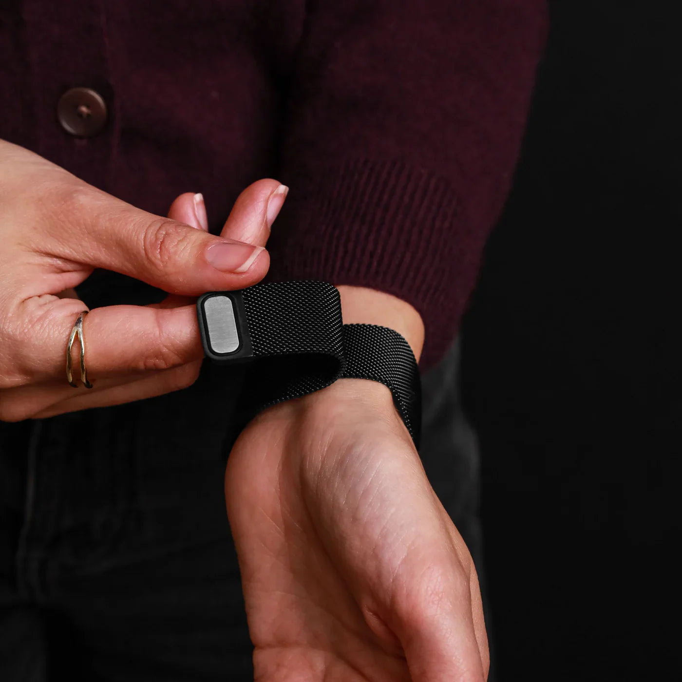 Vonmahlen Milanese Loop 2 One Size Black (For Apple Watch 38 | 40 | 41Mm)