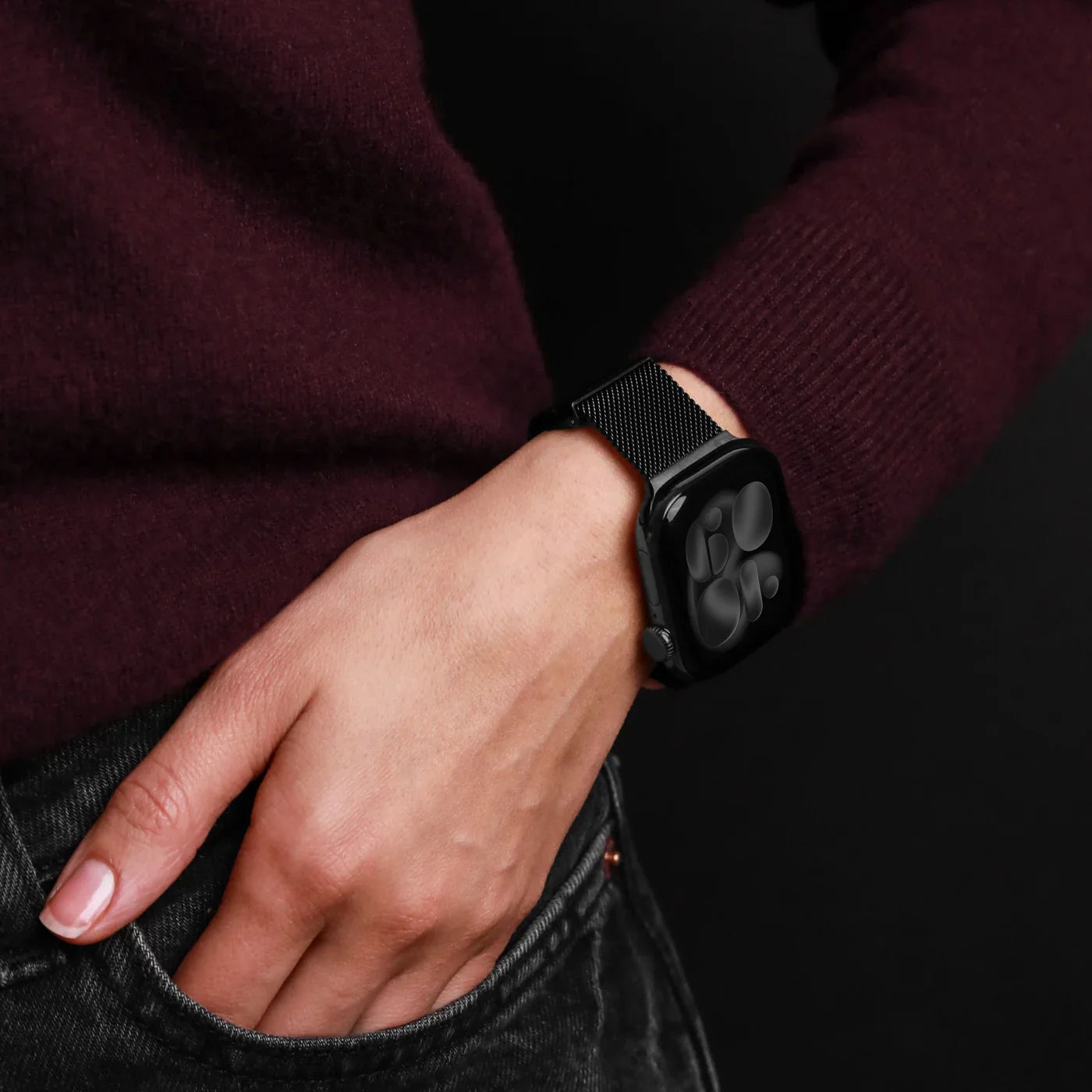 Vonmahlen Milanese Loop 2 One Size Black (For Apple Watch 38 | 40 | 41Mm)