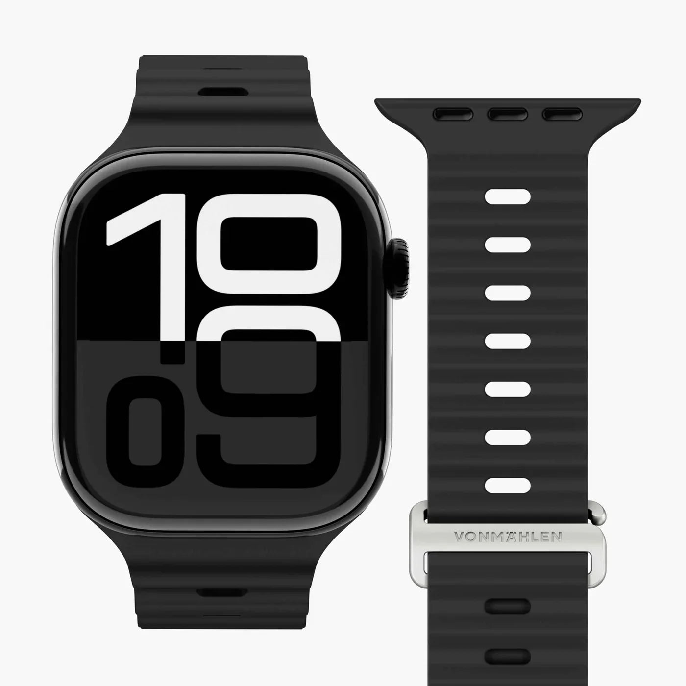 Vonmahlen Wave Band 2 One Size Black ( For Apple Watch 42 | 44 | 45 | 49Mm)