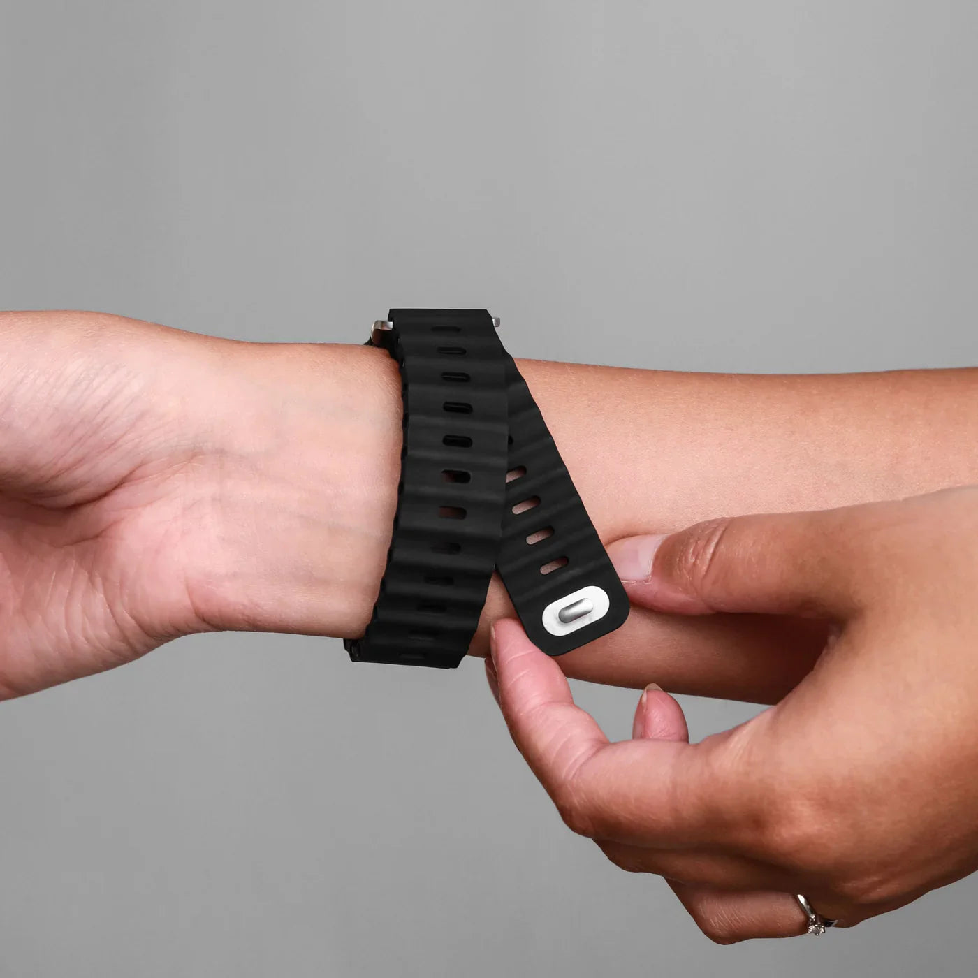 Vonmahlen Wave Band 2 One Size Black ( For Apple Watch 42 | 44 | 45 | 49Mm)