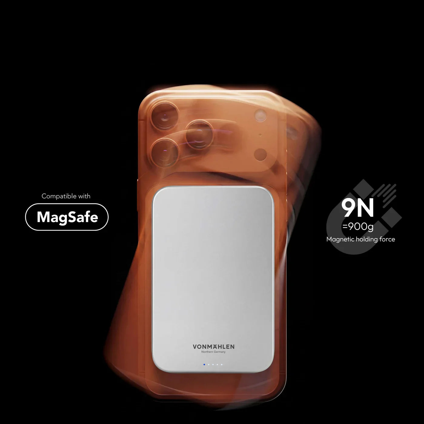 Vonmahlen Evergreen Mag Power Bank Ultra Slim 10000 Mah White