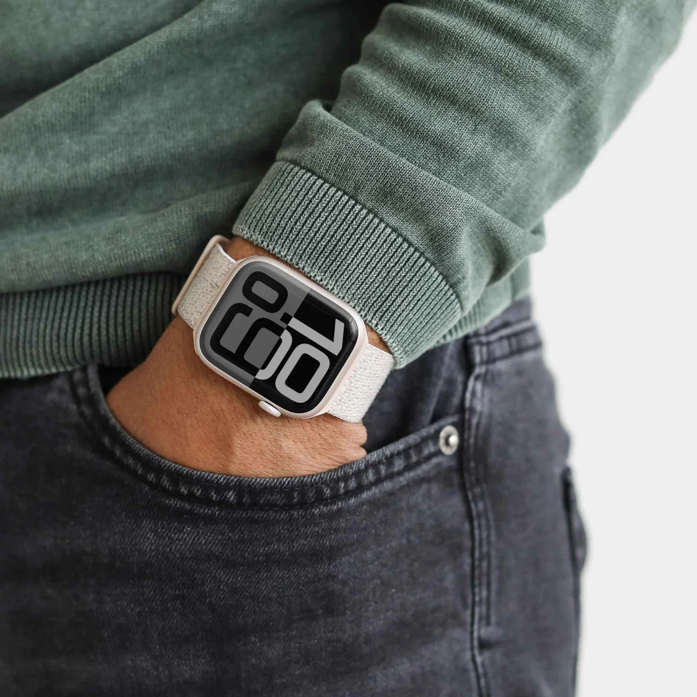 Vonmahlen Fitness Loop 2 One Size Cream (For Apple Watch 38 | 40 | 41Mm)