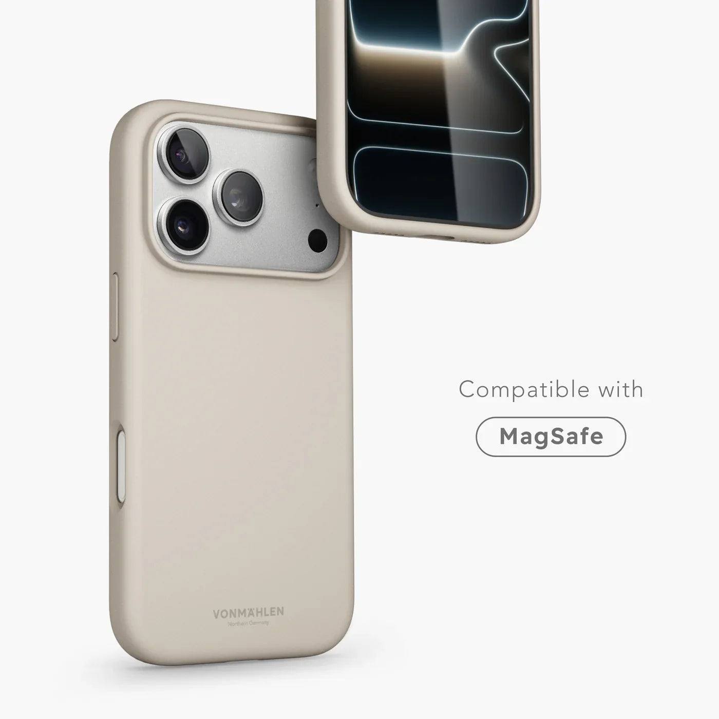 Vonmahlen Soft Silicone Case Iphone 17 Pro Cream