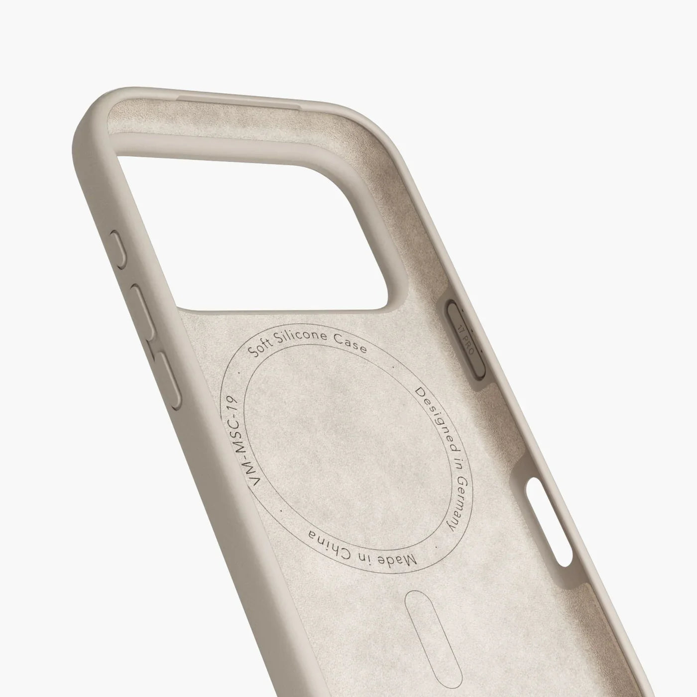 Vonmahlen Soft Silicone Case Iphone 17 Pro Cream