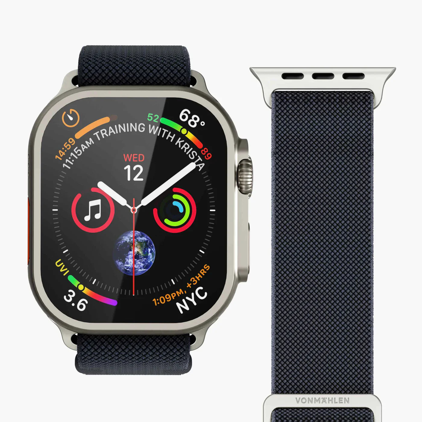 Vonmahlen Classic Nylon Loop One Size Navy (For Apple Watch 42 | 44 | 45 | 49Mm)
