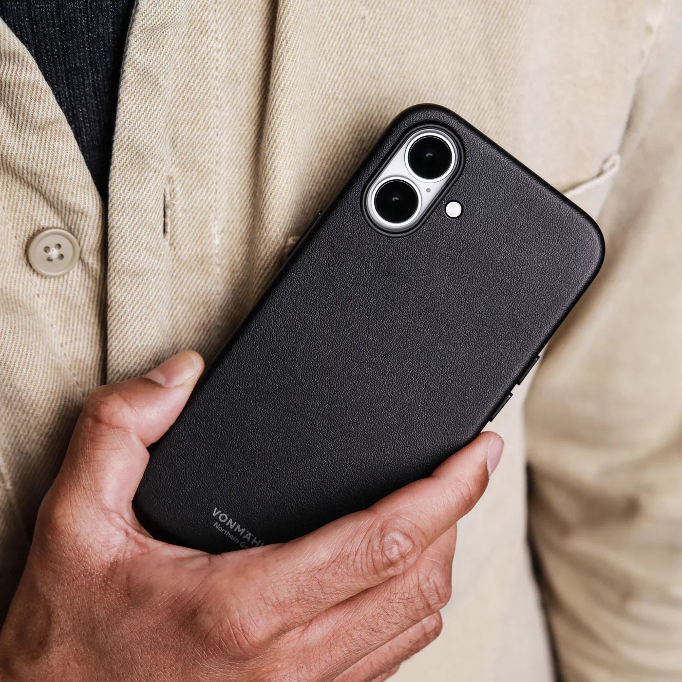 Vonmahlen Like Leather Case Iphone 17 Black