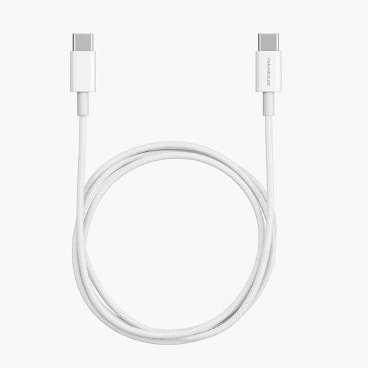 Vonmahlen USB-C To USB-C Fast Charging Cable 60W 1M White