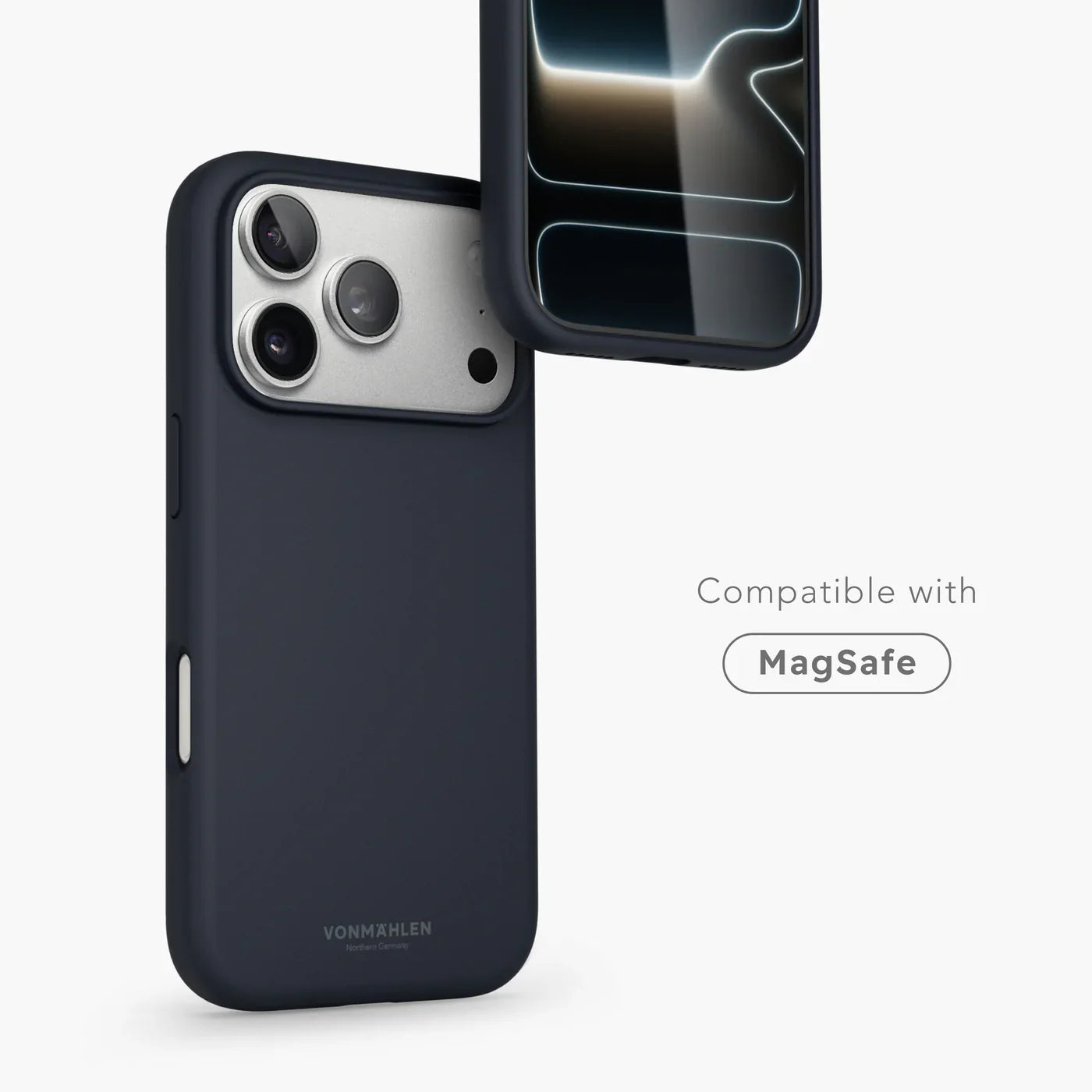 Vonmahlen Soft Silicone Case Iphone 17 Pro Max Navy