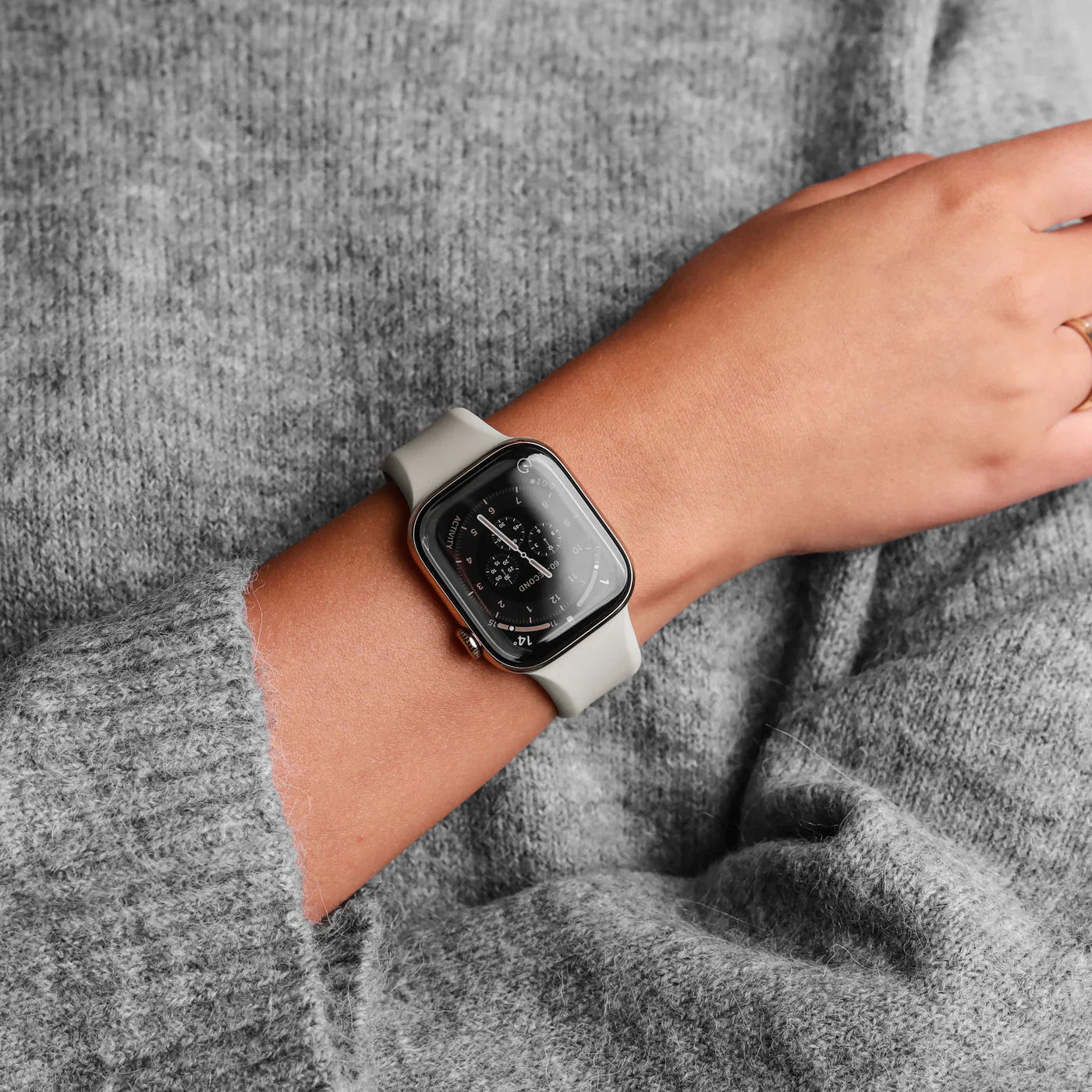 Vonmahlen Classic Band 2 One Size Cream ( For Apple Watch 42 | 44 | 45 | 49Mm)