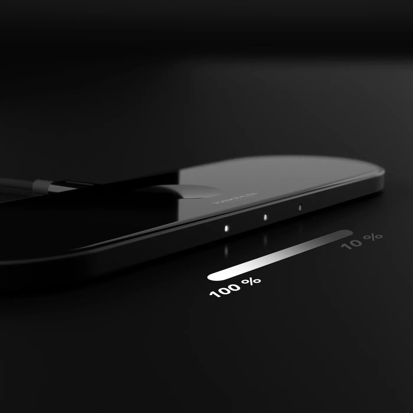 Vonmahlen Aura Home 3-In-1 Wireless Charging Station- Black