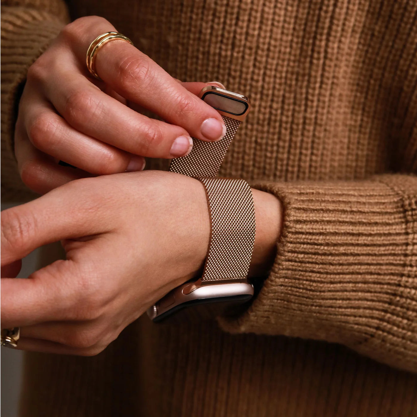 Vonmahlen Milanese Loop 2 One Size Rose Gold (For Apple Watch 38 | 40 | 41Mm)