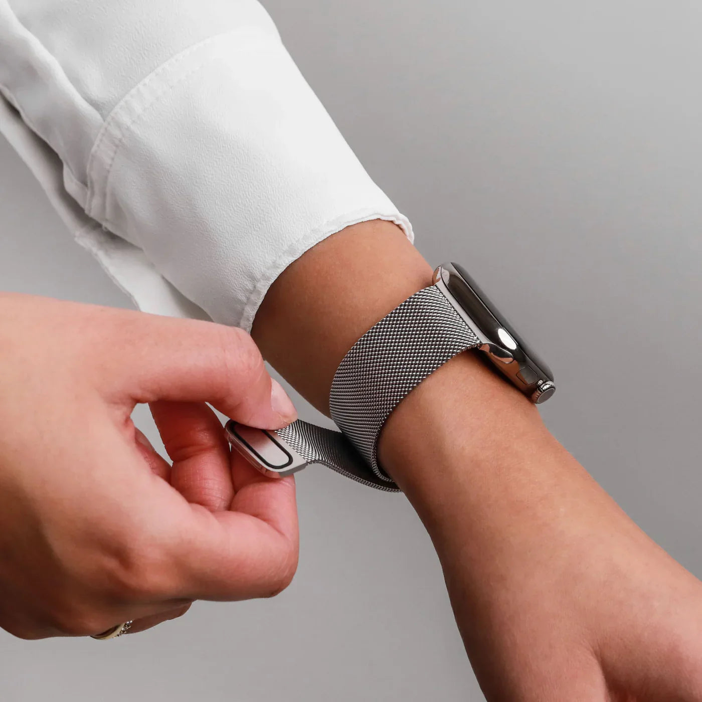 Vonmahlen Milanese Loop 2 One Size Silver (For Apple Watch 38 | 40 | 41Mm)