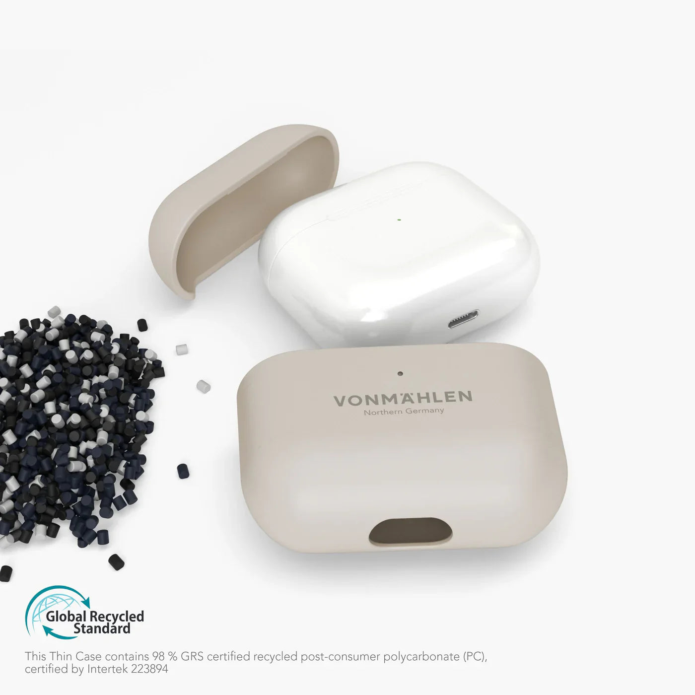 Vonmahlen Thin Case For Airpods Pro 3Rd Gen. Cream