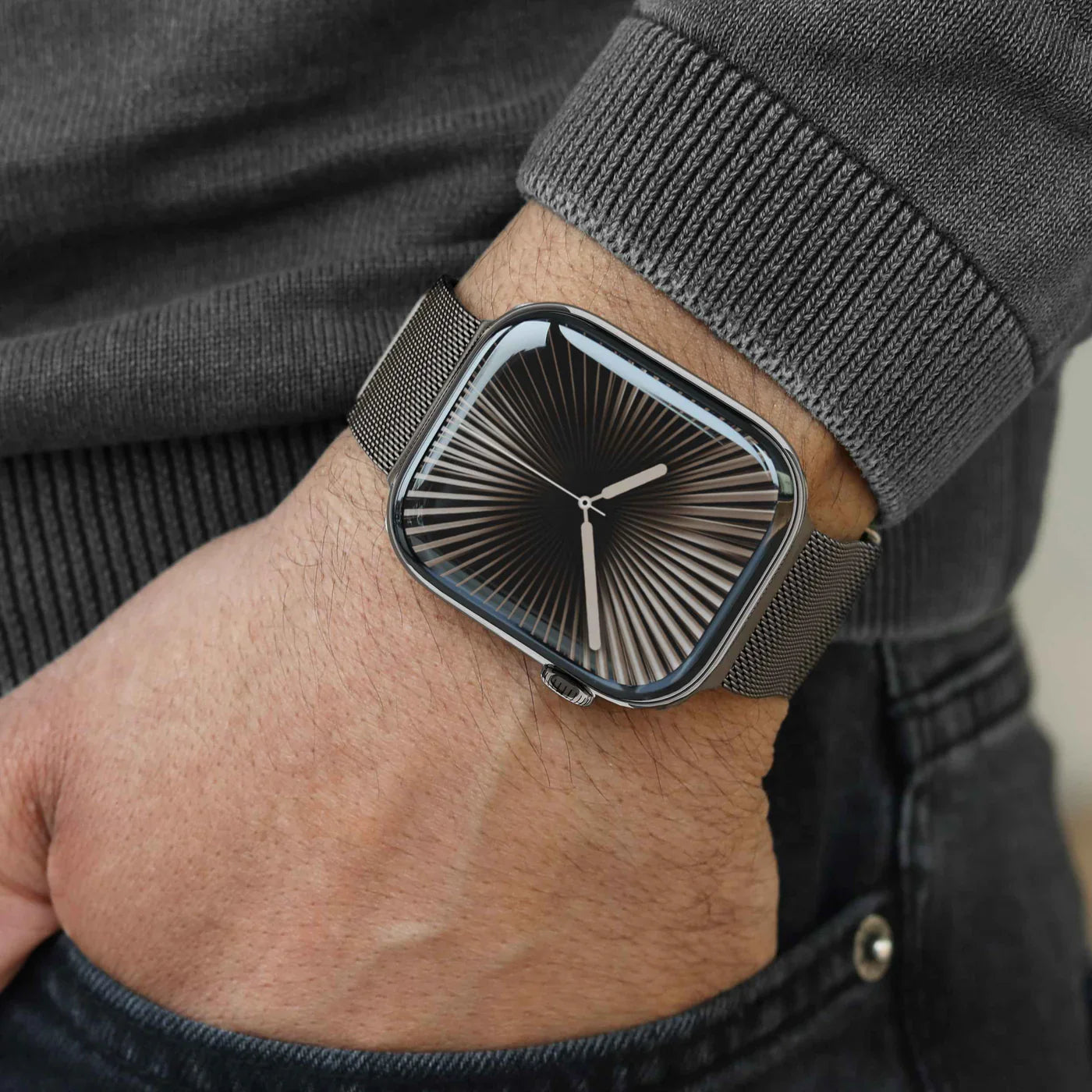 Vonmahlen Milanese Loop 2 One Size Granite Gray (For Apple Watch 44 | 45 | 46 | 49Mm)