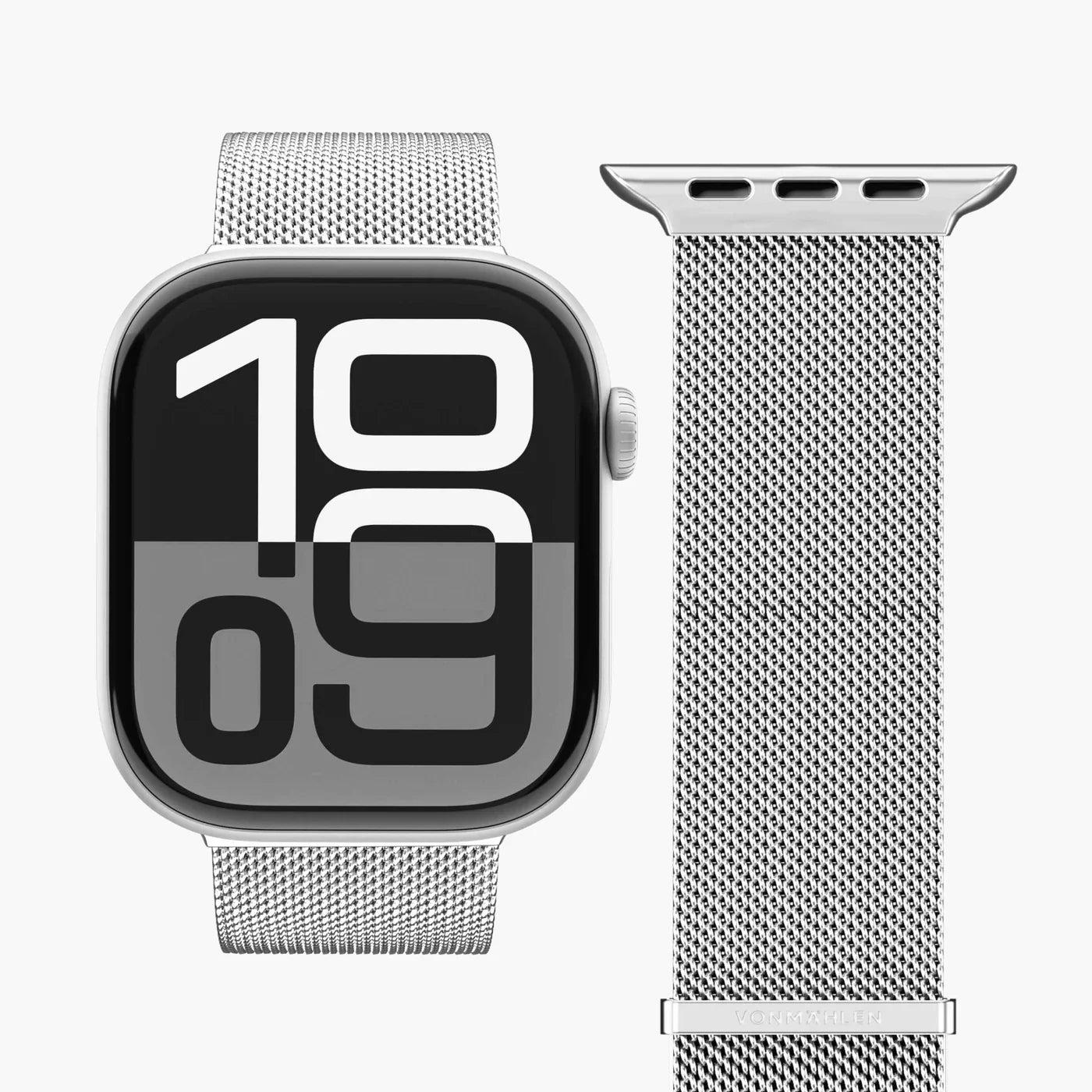 Vonmahlen Milanese Loop 2 One Size Silver (For Apple Watch 42 | 44 | 45 | 49Mm)
