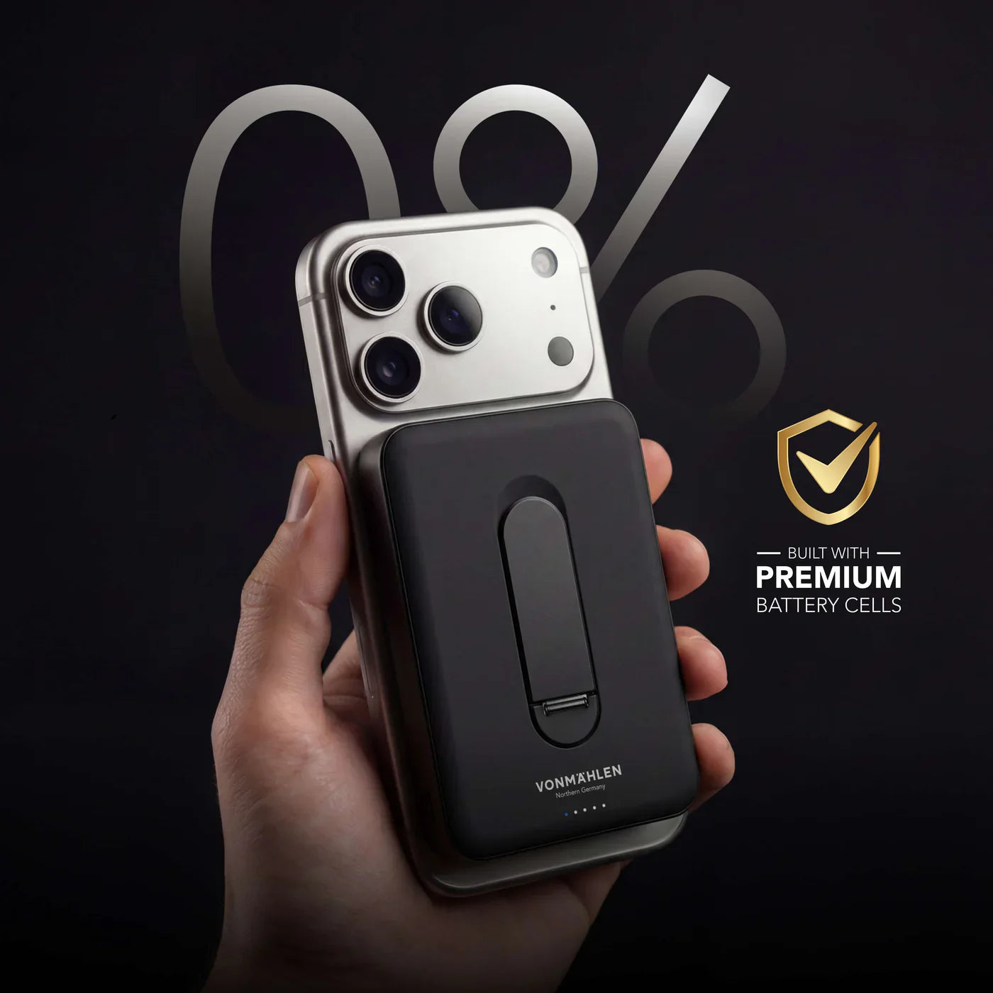 Vonmahlen Evergreen Mag 10000 Mah + Kickstand Black