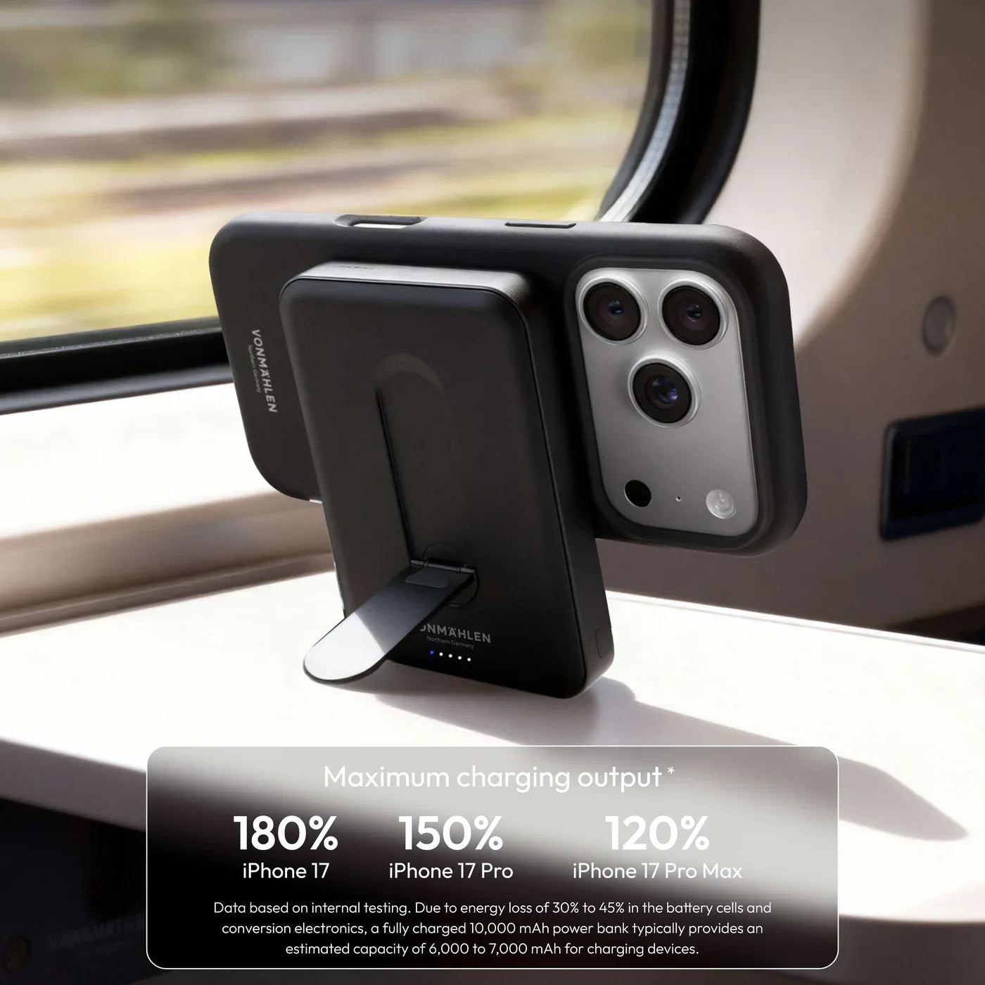 Vonmahlen Evergreen Mag 10000 Mah + Kickstand Black