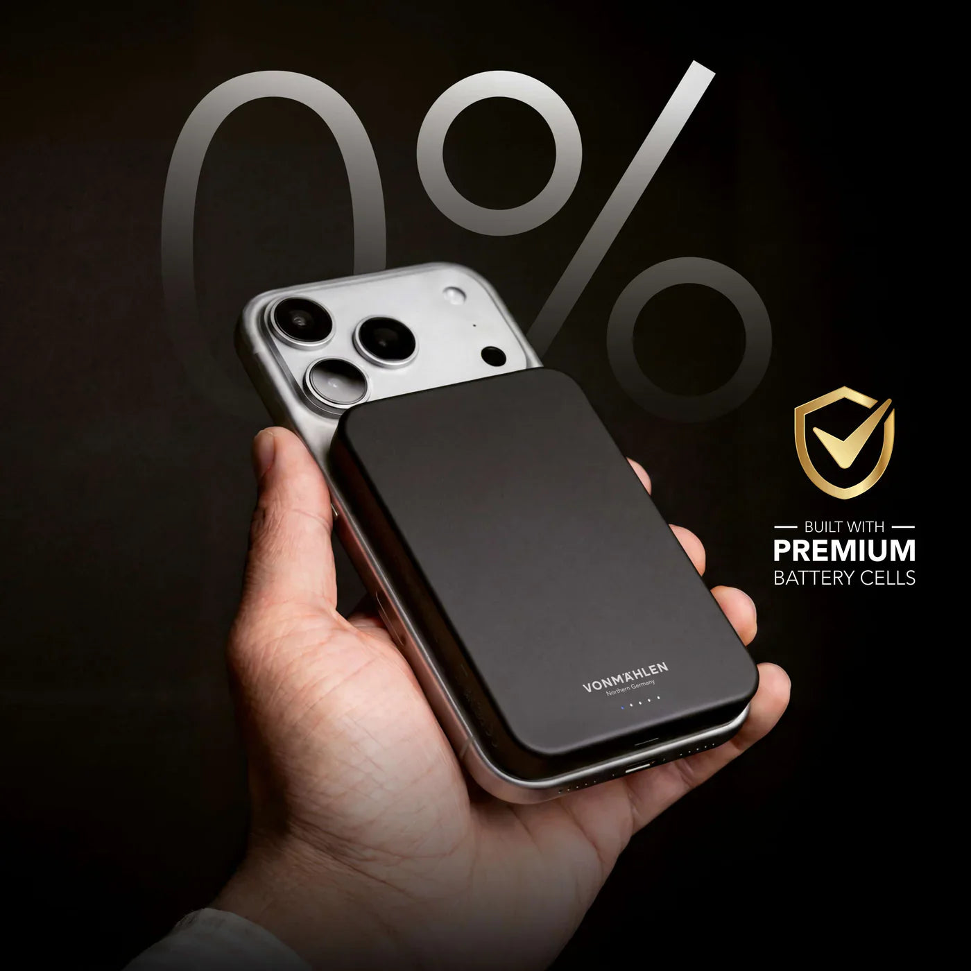 Vonmahlen Evergreen Mag Power Bank Ultra Slim 10000 Mah Black