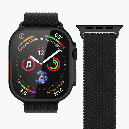Vonmahlen Woven Loop One Size All Black (For Apple Watch 44 | 45 | 46 | 49Mm)
