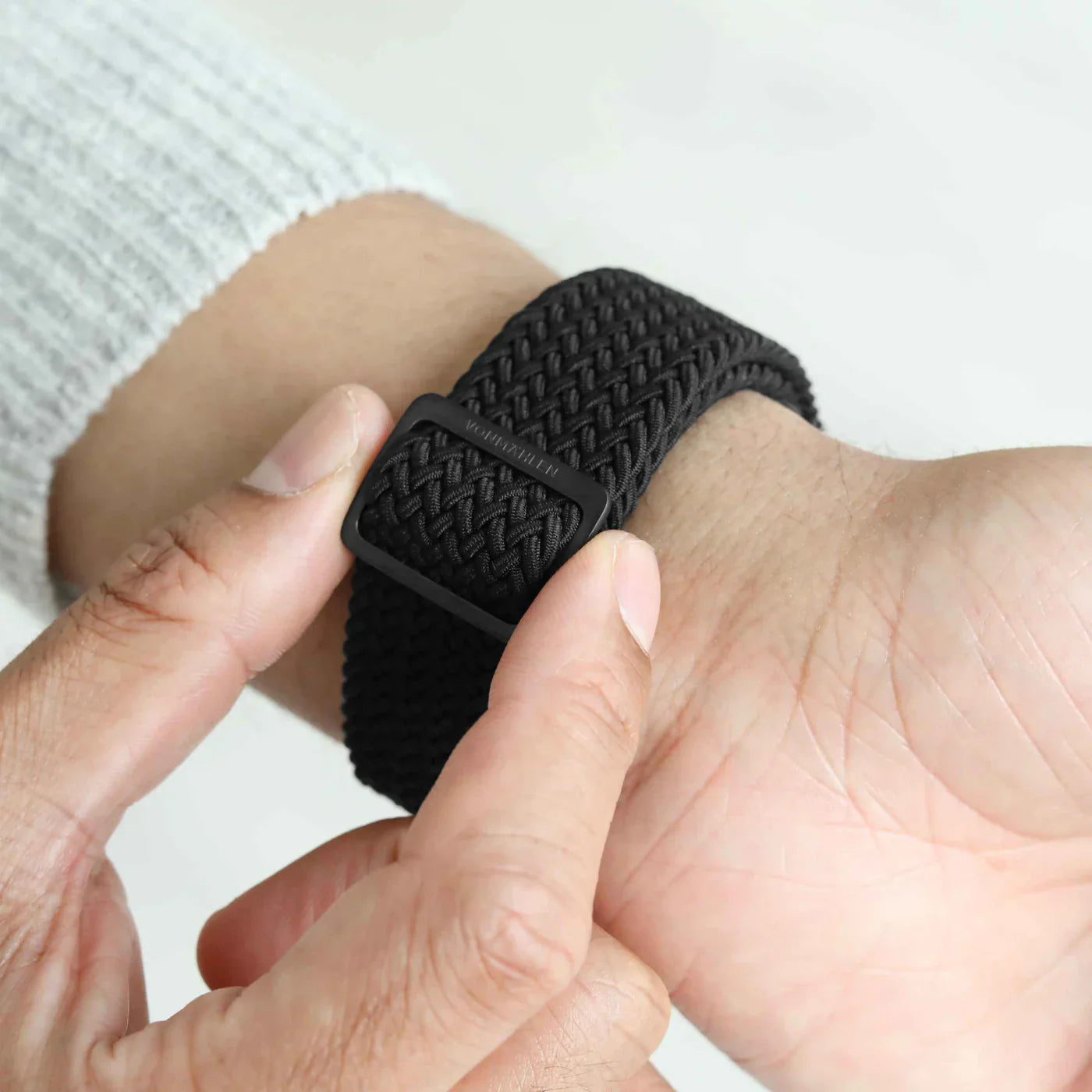 Vonmahlen Woven Loop One Size All Black (For Apple Watch 44 | 45 | 46 | 49Mm)
