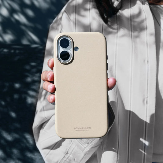 Vonmahlen Like Leather Case Iphone 17 Pro Max Cream