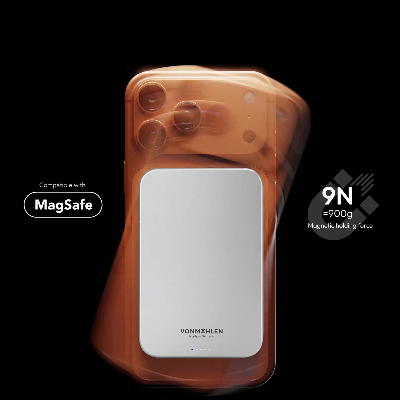Vonmahlen Evergreen Mag Power Bank Ultra Slim 5000 Mah White