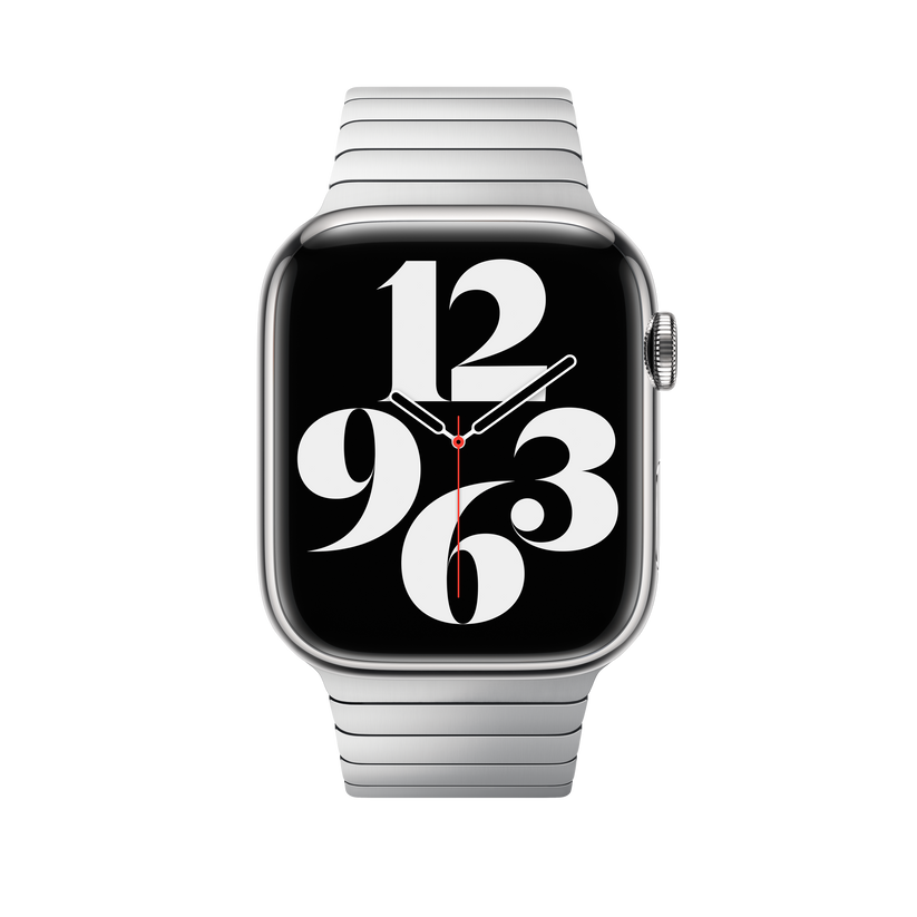 42mm Silver Link Bracelet Aleph