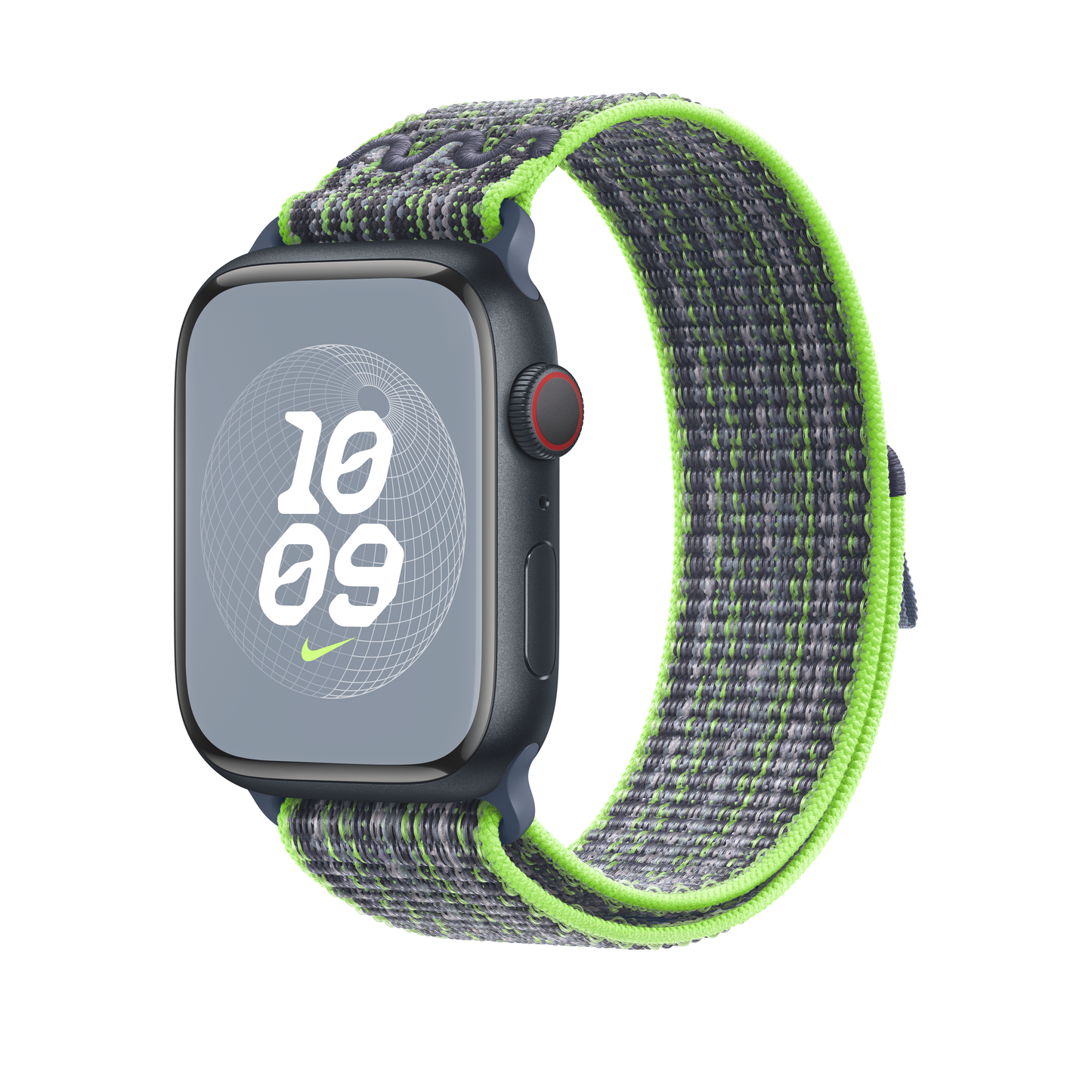 45mm Bright Green Blue Nike Sport Loop Aleph