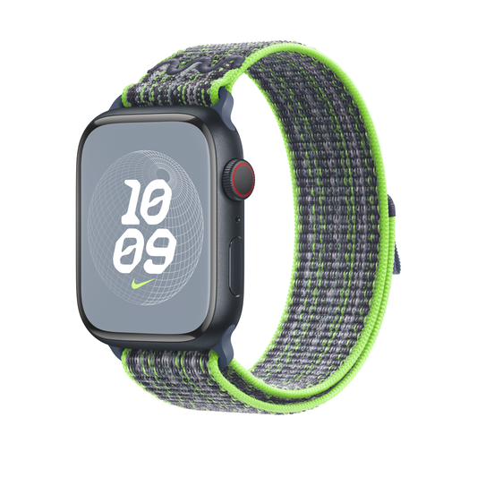 45mm Bright Green/Blue Nike Sport Loop