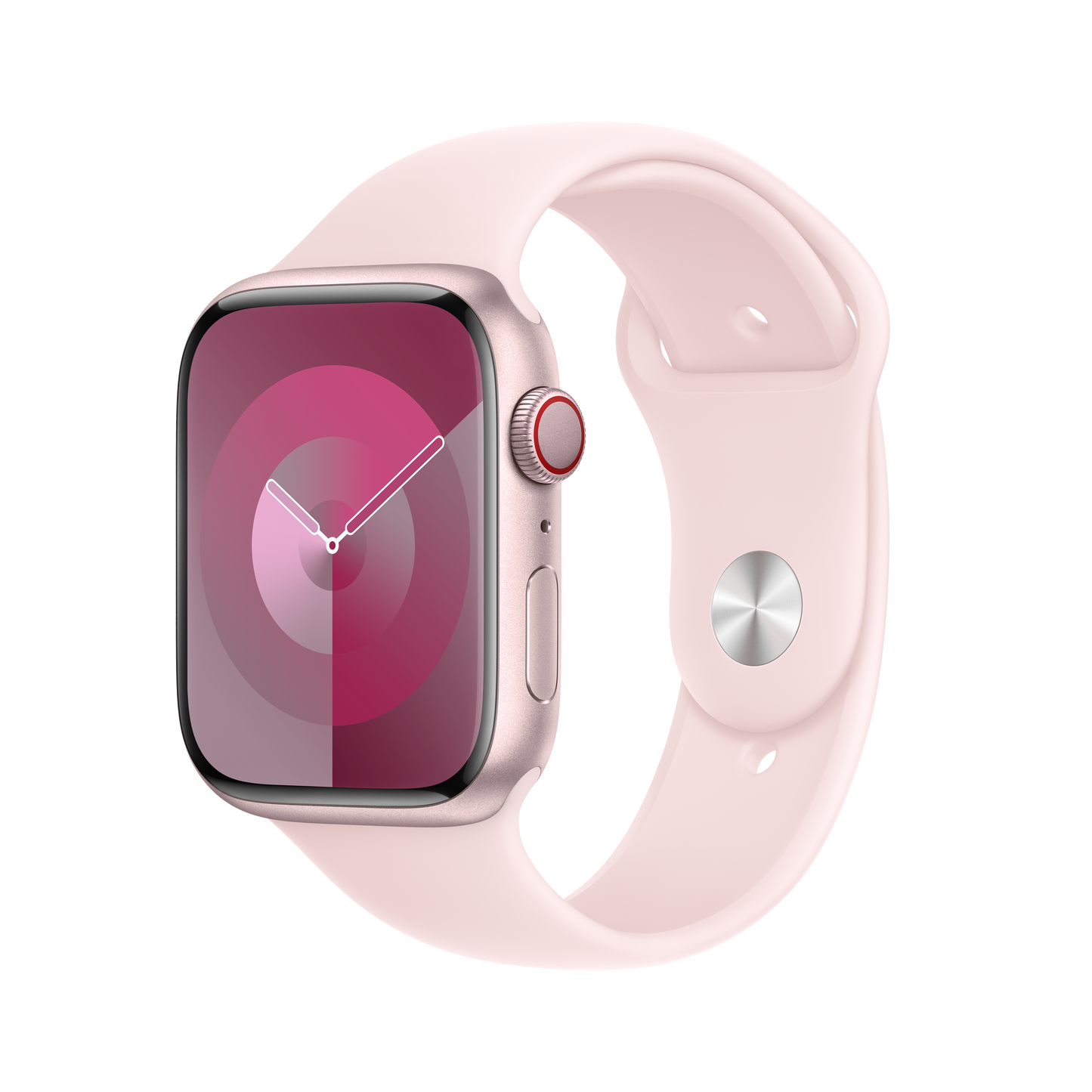 حزام رياضي Light Pink لساعة Apple Watch مقاس 45 مم - M/L