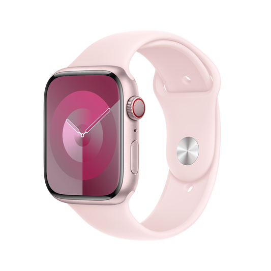 حزام رياضي Light Pink لساعة Apple Watch مقاس 45 مم - S/M