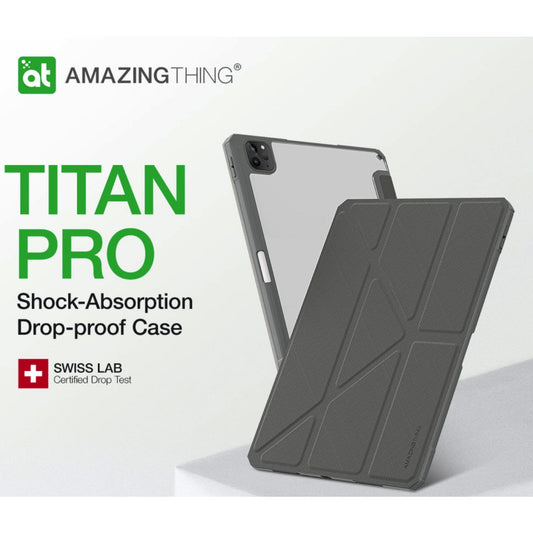 Amazingthing Titan Pro Case For iPad Pro 2024 11In, Dark Gray