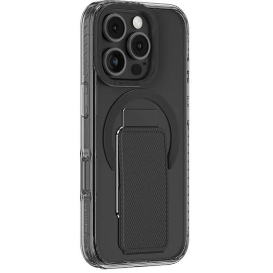 حافظة اميزنج ثينج تايتان برو حاملة المقاومة للسقوط 3 لينزيفون لـ iPhone 16 Pro، أسود داكن