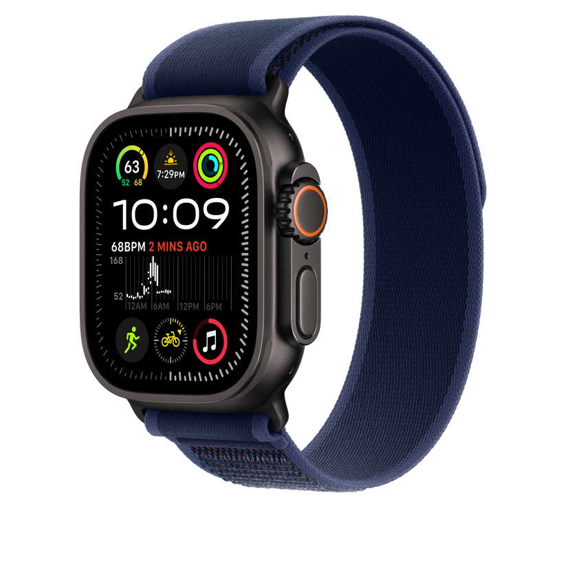 Trail Loop 49mm Blue Trail Loop - M/L - Black Titanium Finish – Aleph ألف