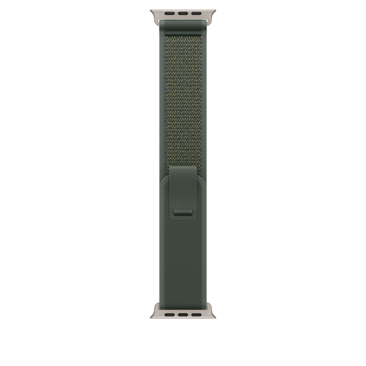49mm Green Trail Loop - S/M - Natural Titanium Finish