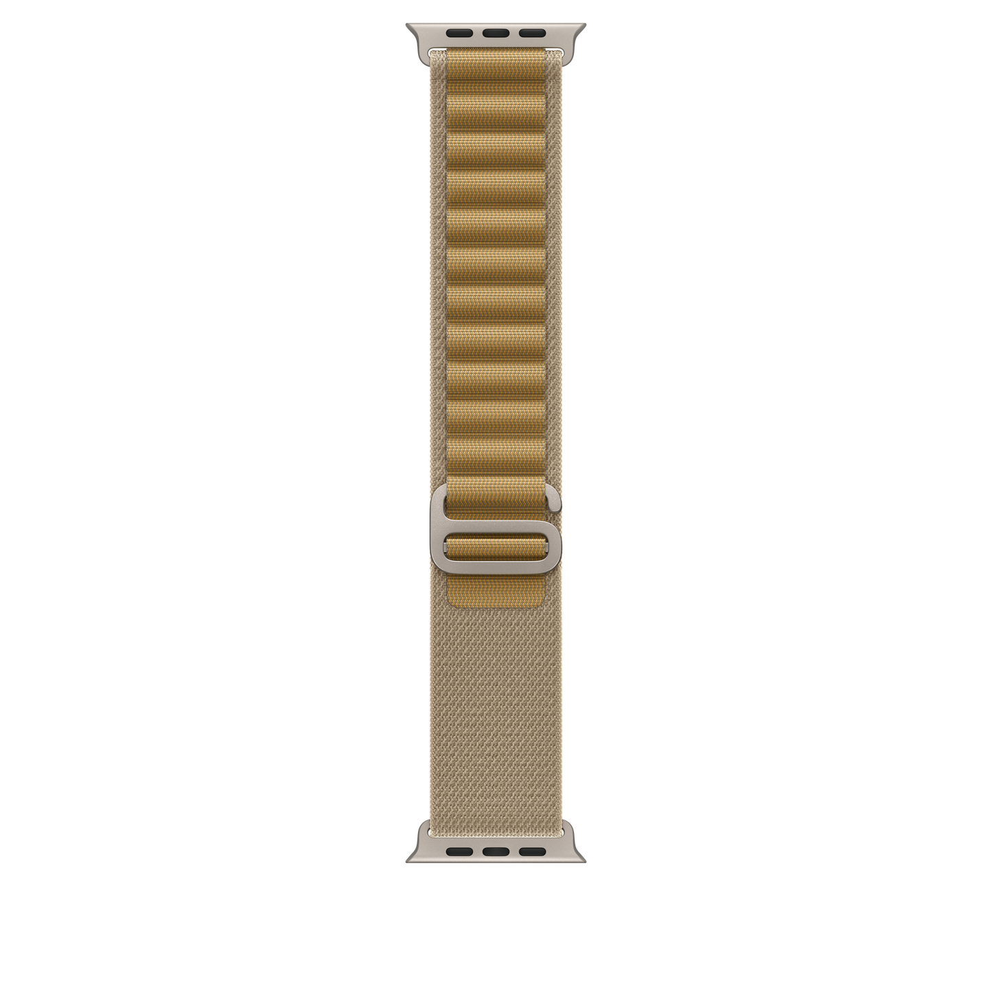 49mm Tan Alpine Loop - Medium - Natural Titanium Finish