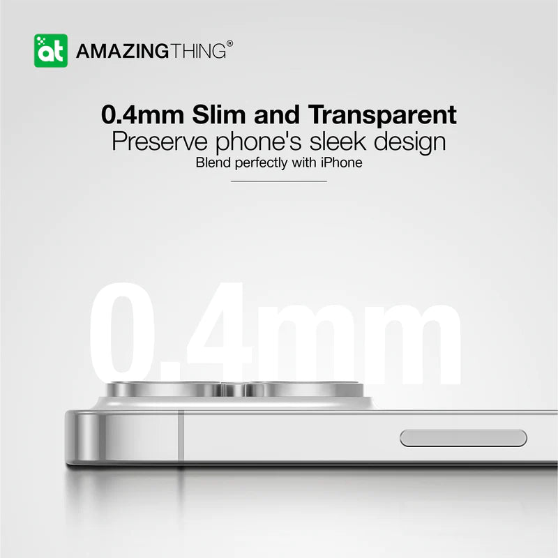 AMAZINGTHING IPhone 15 Pro / 15 Pro Max AR 3 Lens Glass  ( 6.1'' / 6.7in ) Roman Silver