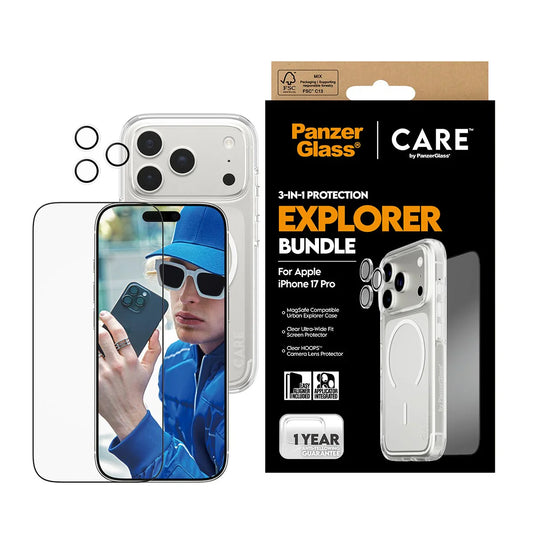 PanzerGlass | CARE by PanzerGlass 3-in-1 Flagship Explorer Bundle iPhone 17 Pro