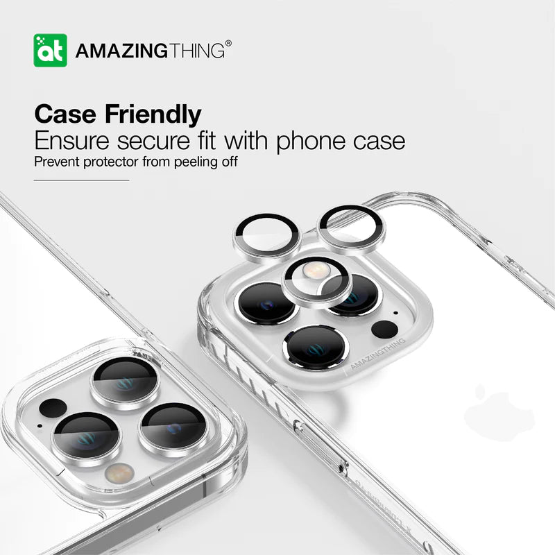AMAZINGTHING IPhone 15 Pro / 15 Pro Max AR 3 Lens Glass  ( 6.1'' / 6.7in ) Roman Silver