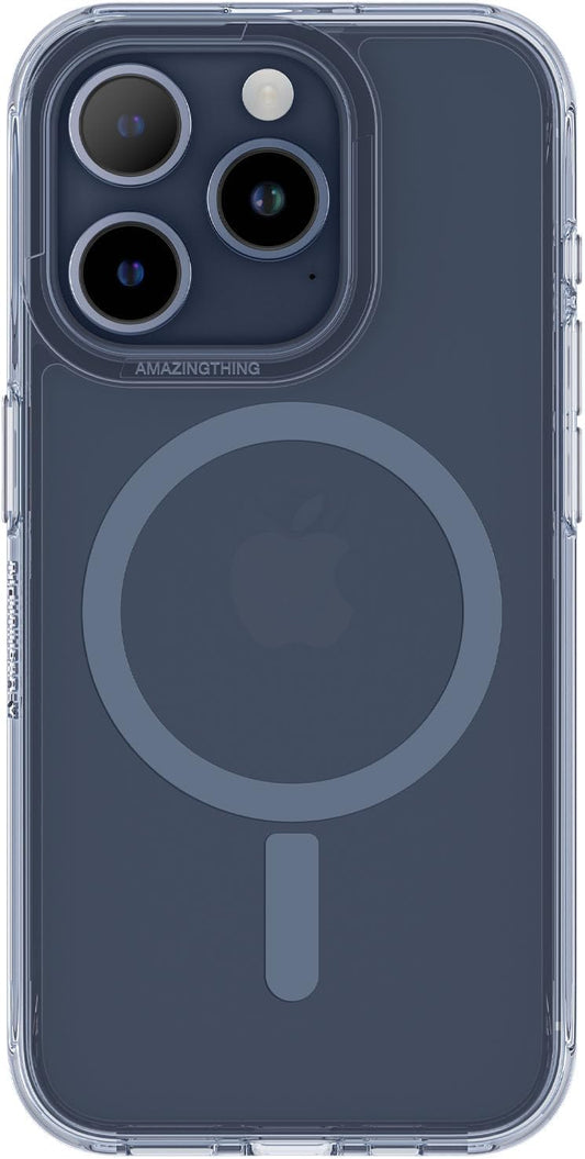 حافظة مضادة للسقوط من أمازينج ثينج مينيمال ماغسيف لجوال آيفون 15 6.1 برو، أزرق داكن