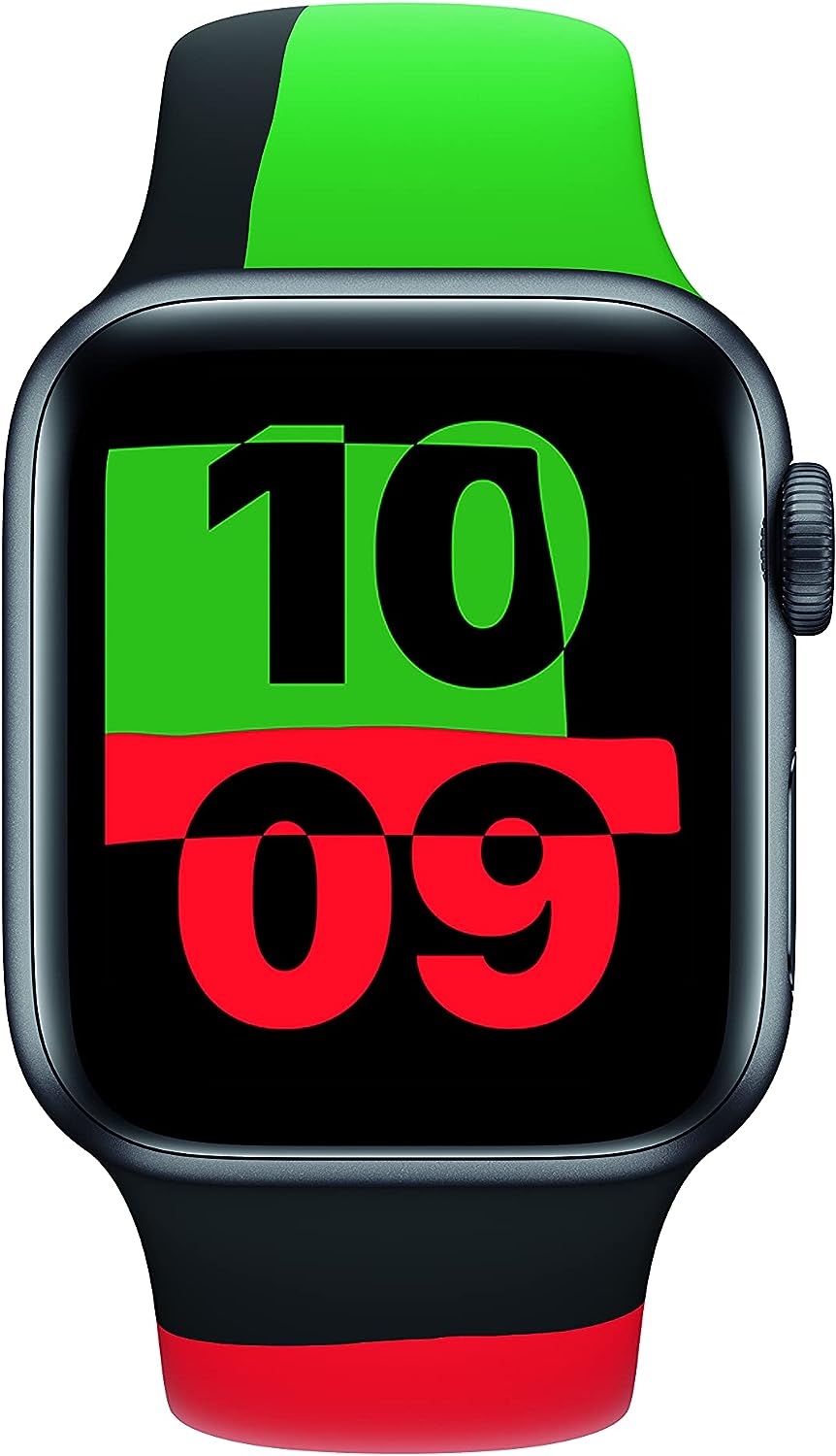 Apple سوار ساعة رياضي (44 ملم) - اسود يونيتي - عادي