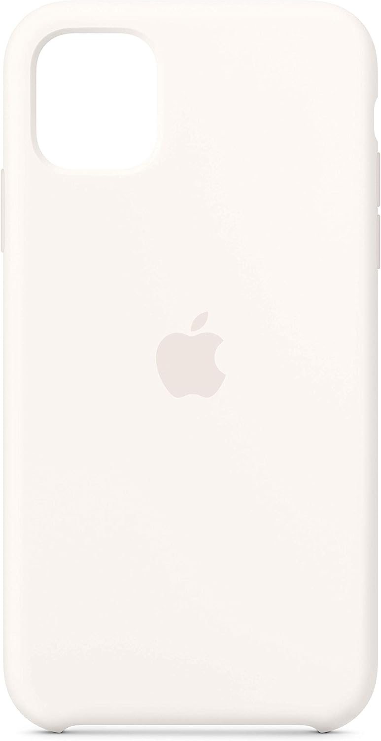 غطاء حماية سيليكون iPhone 11 - أبيض
