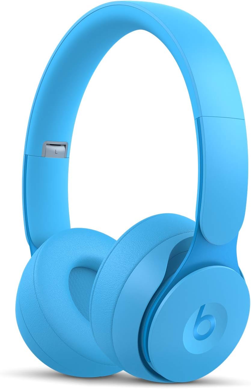Beats Solo Pro Wireless Noise Cancelling Headphones - More Matte Collection - Light Blue