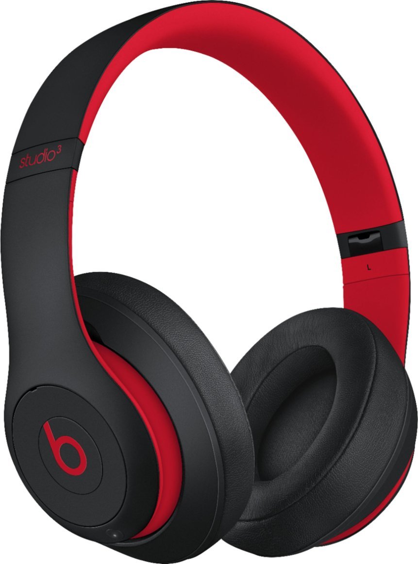 Beats Studio3 Wireless Over-Ear Headphones - The Beats Decade Collection - Defiant Black/Red