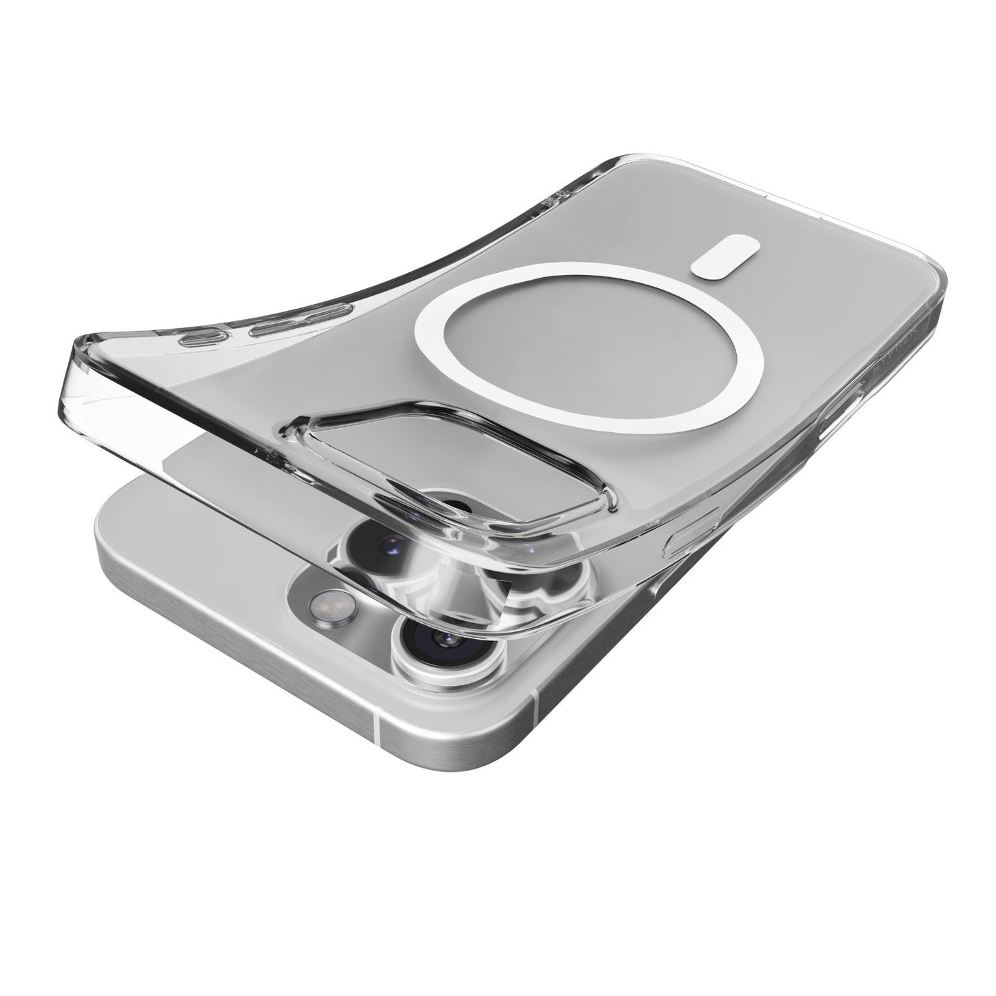 حافظة هاي فن أير ماغسيف الشفافة لهاتف آيفون 16 برو، 6.3 بوصة - حافظة مقاومة للصدمات بمعيار عسكري