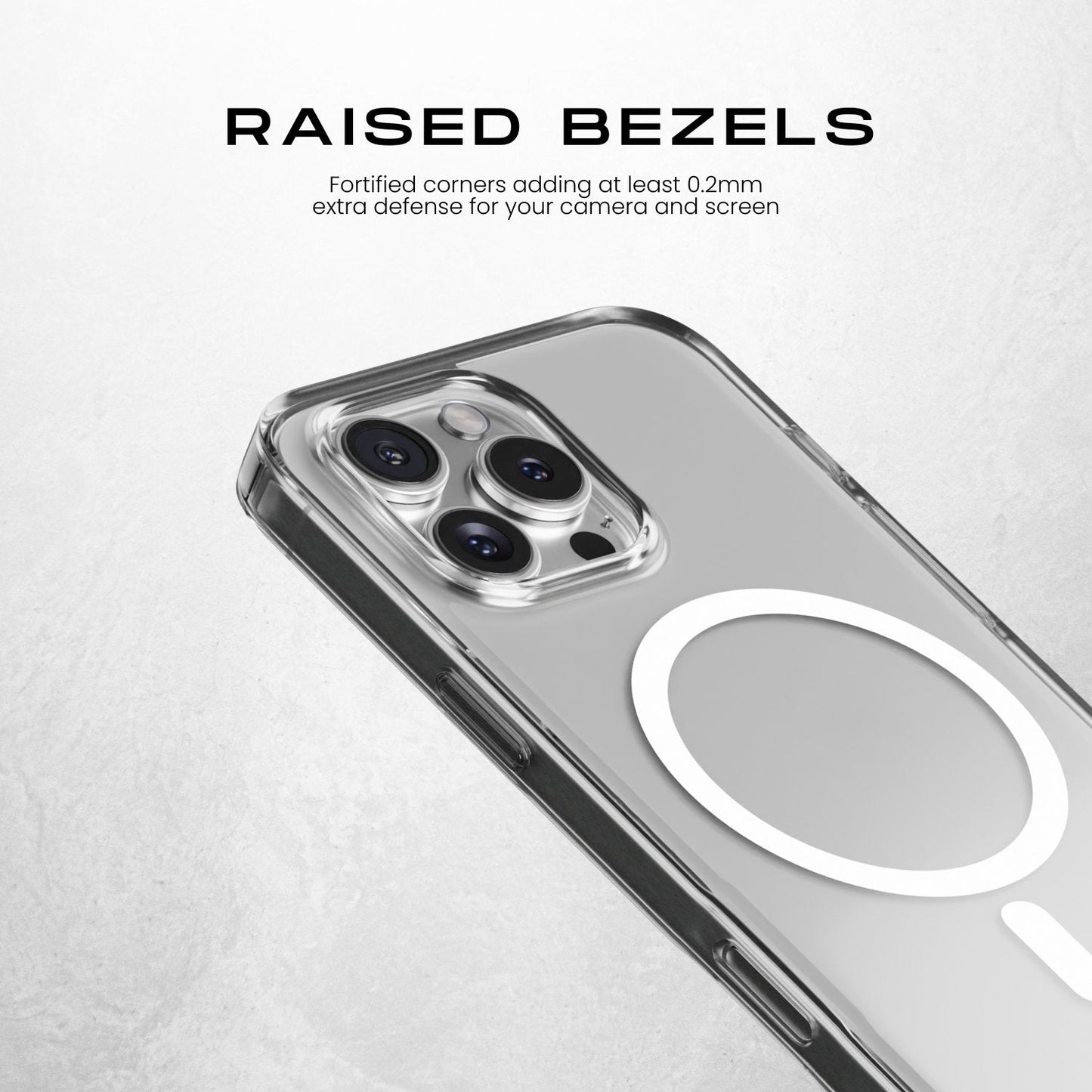 حافظة هاي فن أير ماغسيف الشفافة لهاتف آيفون 16 برو، 6.3 بوصة - حافظة مقاومة للصدمات بمعيار عسكري