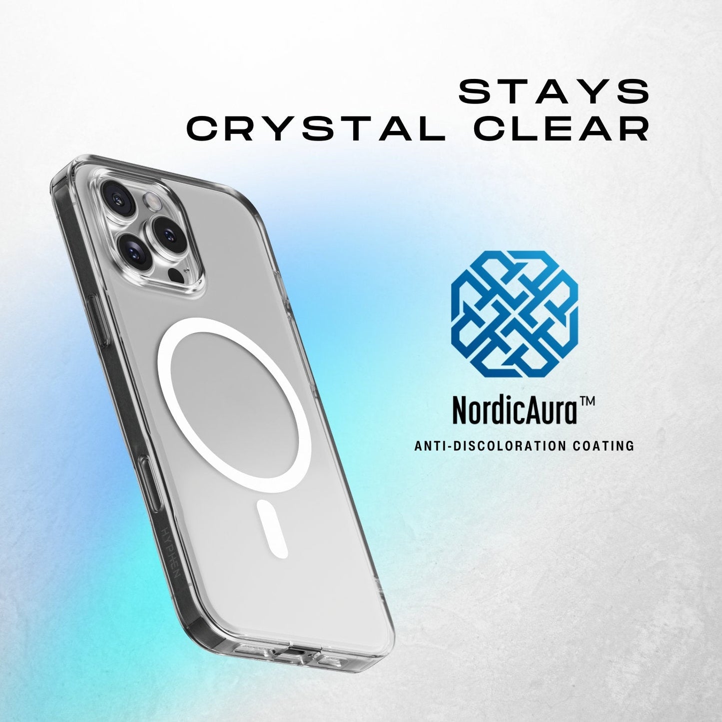 حافظة هاي فن أير ماغسيف الشفافة لهاتف آيفون 16 برو، 6.3 بوصة - حافظة مقاومة للصدمات بمعيار عسكري