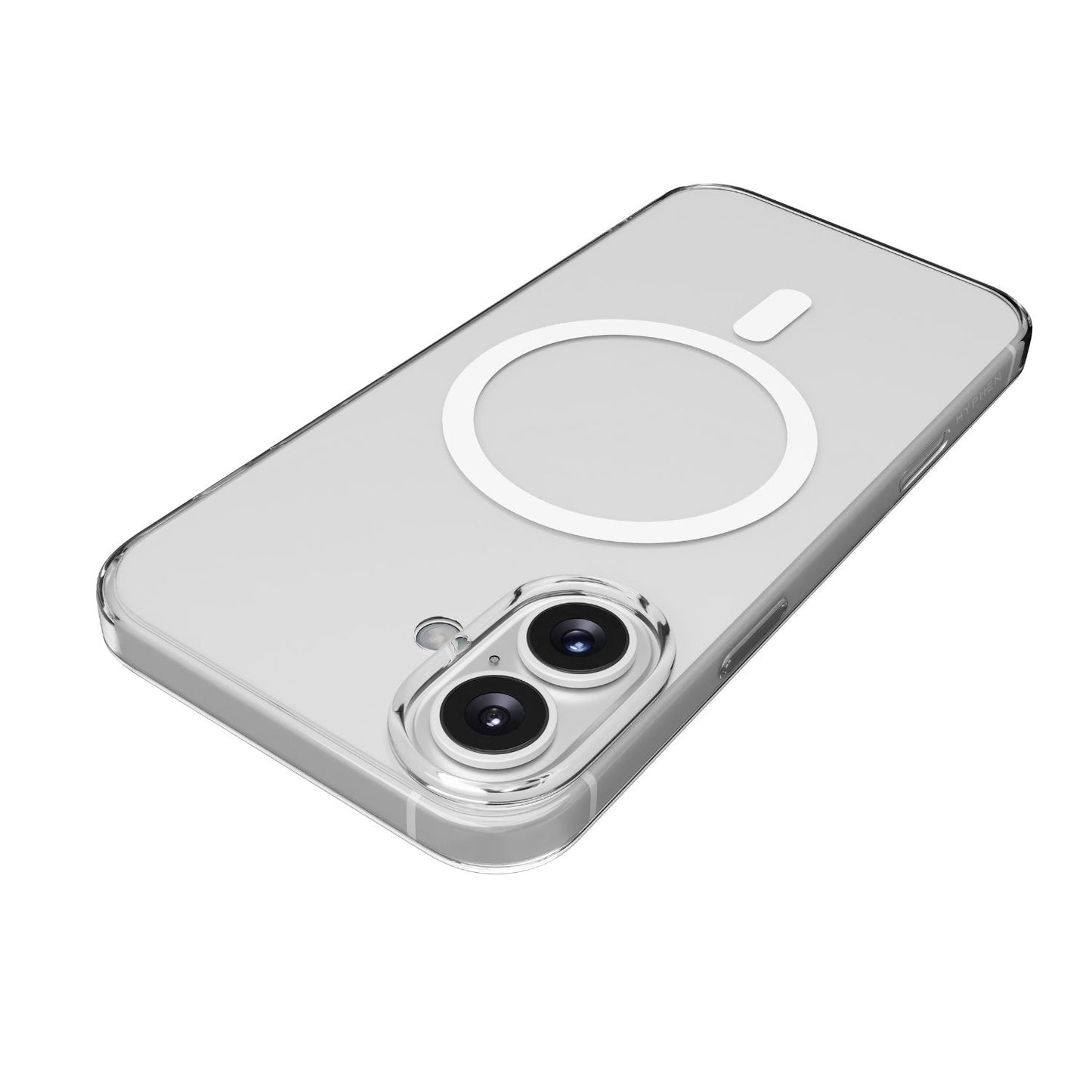 حافظة هاي فن لوكد الكريستالية الشفافة ماغسيف لهاتف آيفون 16، 6.1 بوصة - تقنية مقاومة للاصفرار، شفافة