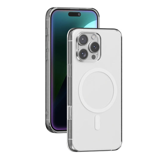 حافظة هاي فن لوكد الكريستالية الشفافة ماغسيف لهاتف آيفون 16 برو ماكس، 6.9 بوصة - تقنية مقاومة للاصفرار، شفافة