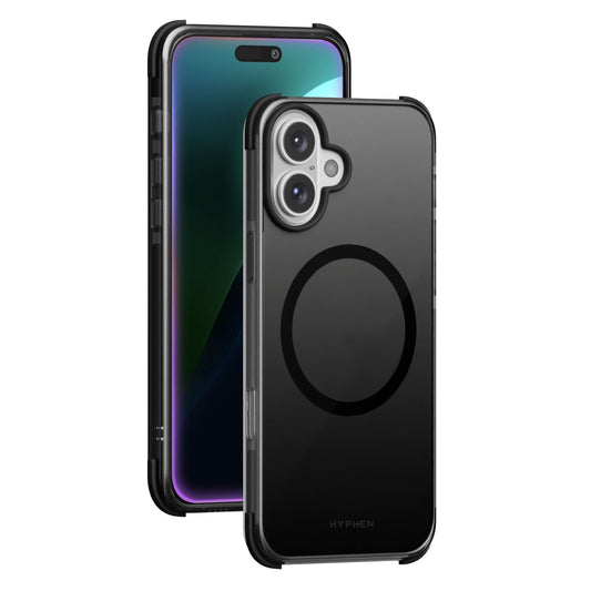 حافظة هاي فن هيوز بامبر ماغسيف سوداء، لهاتف آيفون 16 بلس، 6.7 بوصة